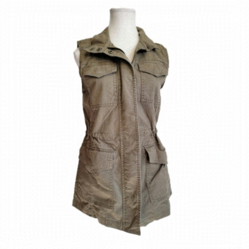 BANANA REPUBLIC Utility Vest with Drawstring waist and Pockets